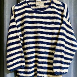 Express Tricot vintage navy/white sweater